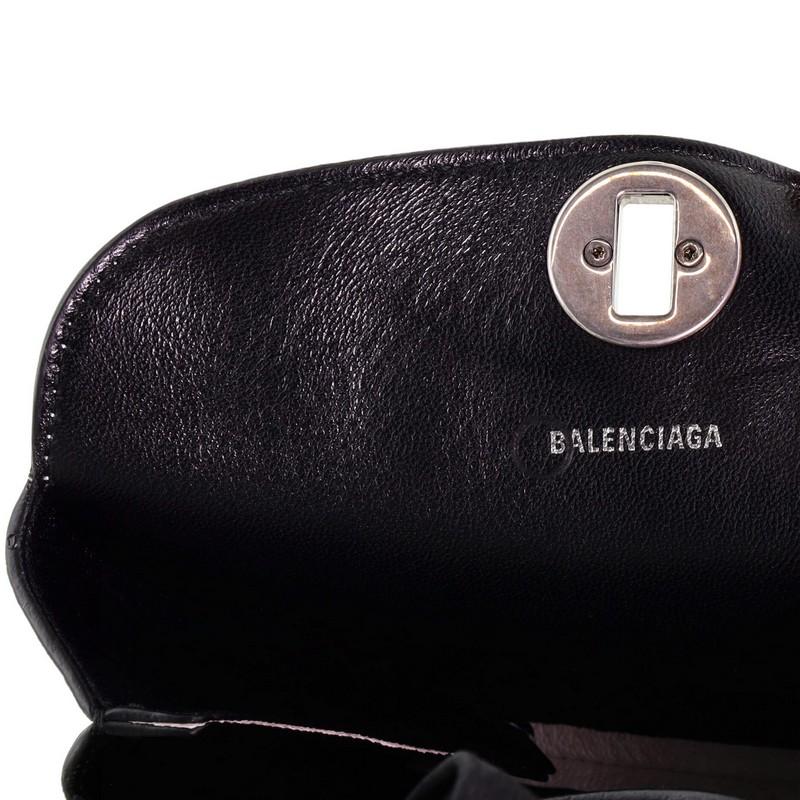 Women's or Men's Balenciaga Flap Scarf Top Handle Bag Leather XS