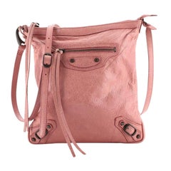 Balenciaga Flat Crossbody Classic Studs Leather