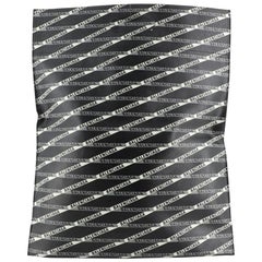 Balenciaga Fold Over Tote Monogram Printed Leather