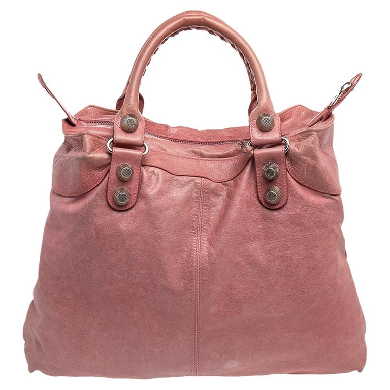 Balenciaga Framboise Leather GSH Brief Tote For Sale at 1stDibs | brief bag, balenciaga diamond bag