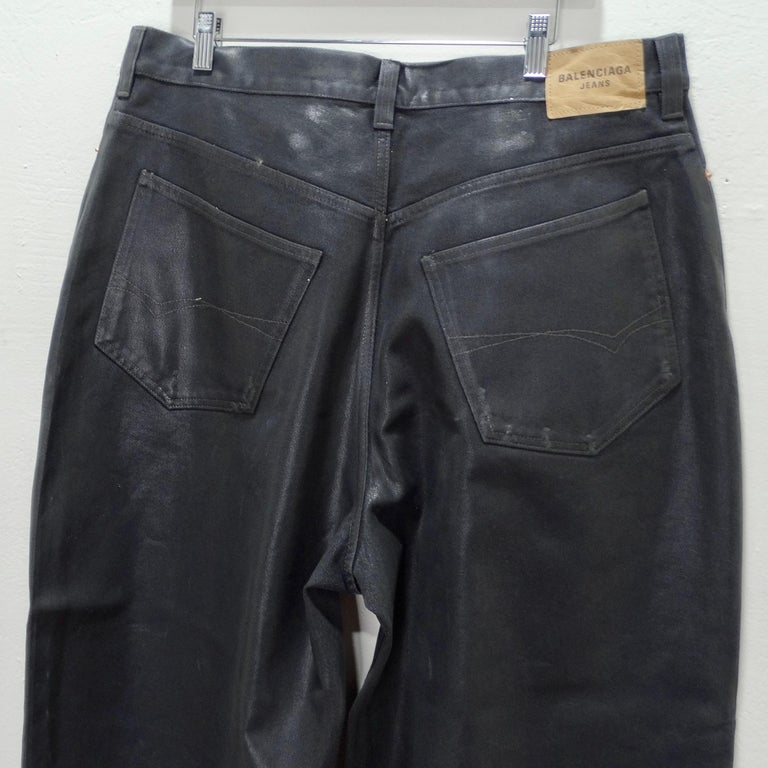 Balenciaga Wax Coated Denim Balenciaga BALENCIAGA WAXED DENIM Grailed