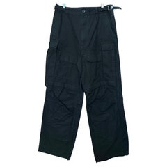 Balenciaga FW21 Hybrid Cargo Jeans Unifit size S Black Japanese Denim / Ripstop
