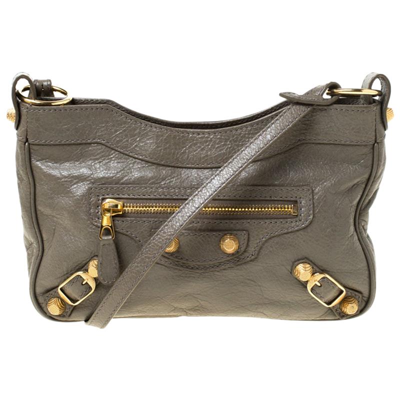 Balenciaga Galet Leather Hip Giant Crossbody Bag For Sale at 1stDibs