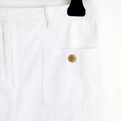 Balenciaga Ghesquière FR36 Mini Jupe US6 White Cotton Mini skirt