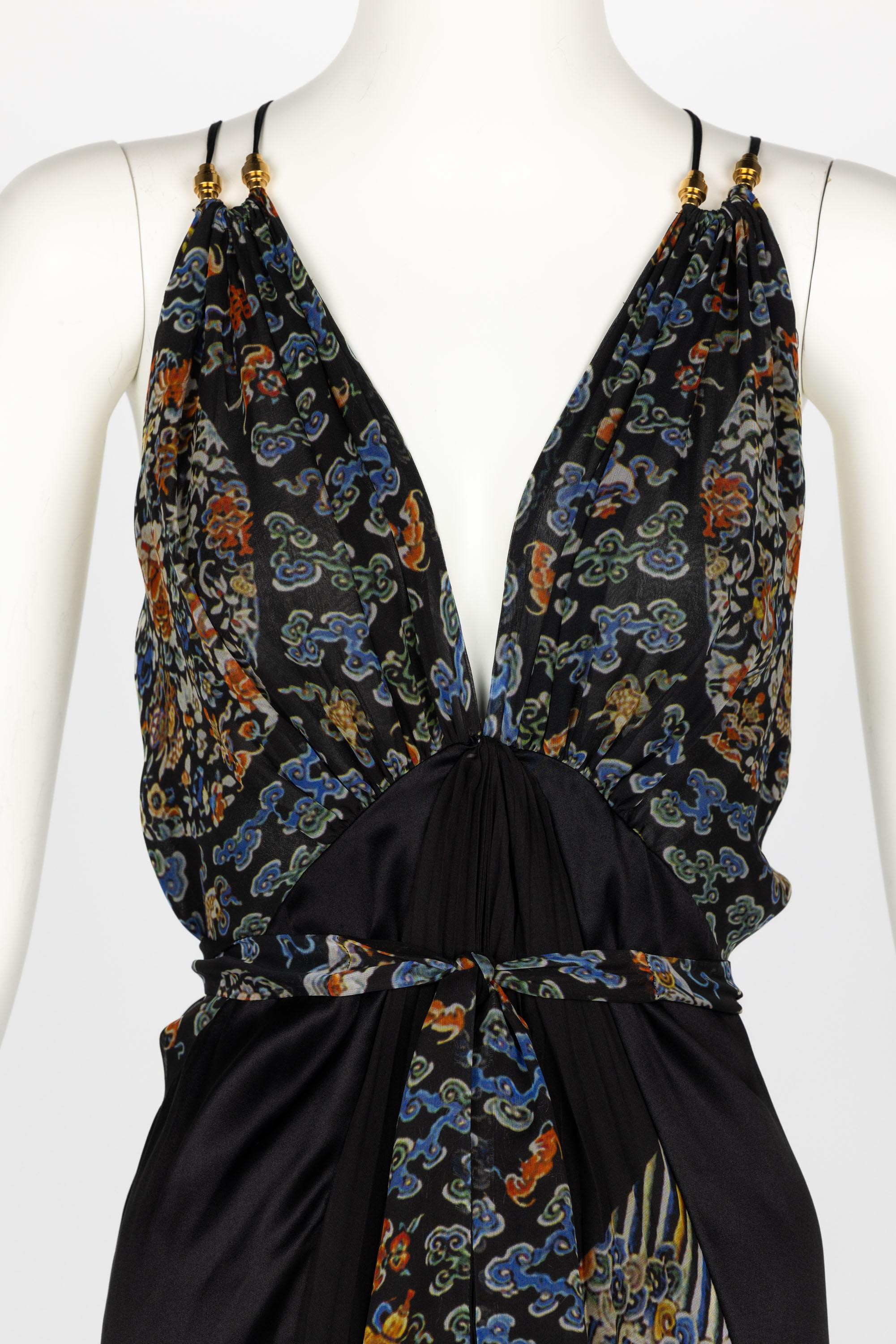 Balenciaga Ghesquière Pre-Fall 2007 Silk Maxi Dress For Sale 5