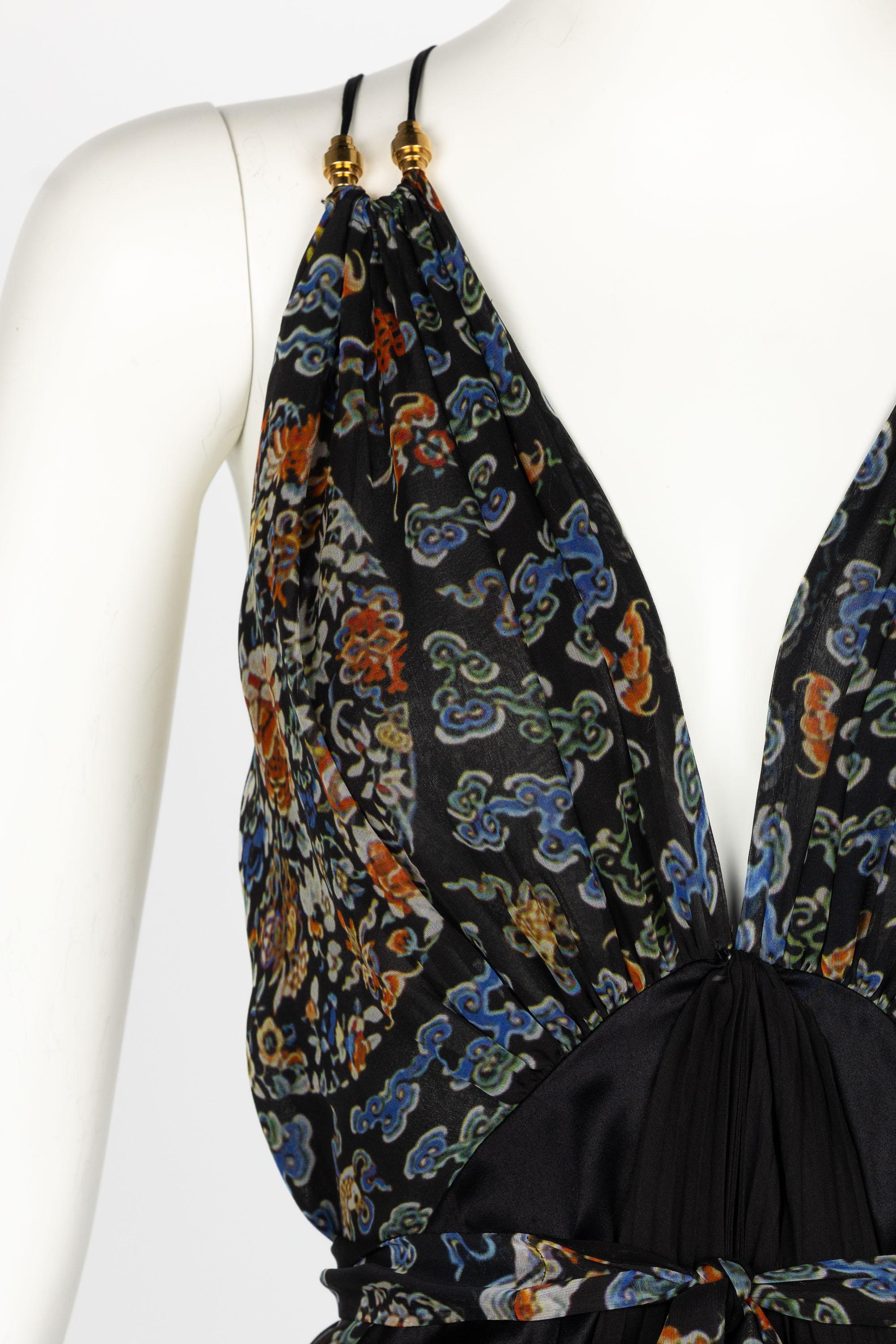 Balenciaga Ghesquière Pre-Fall 2007 Silk Maxi Dress For Sale 6