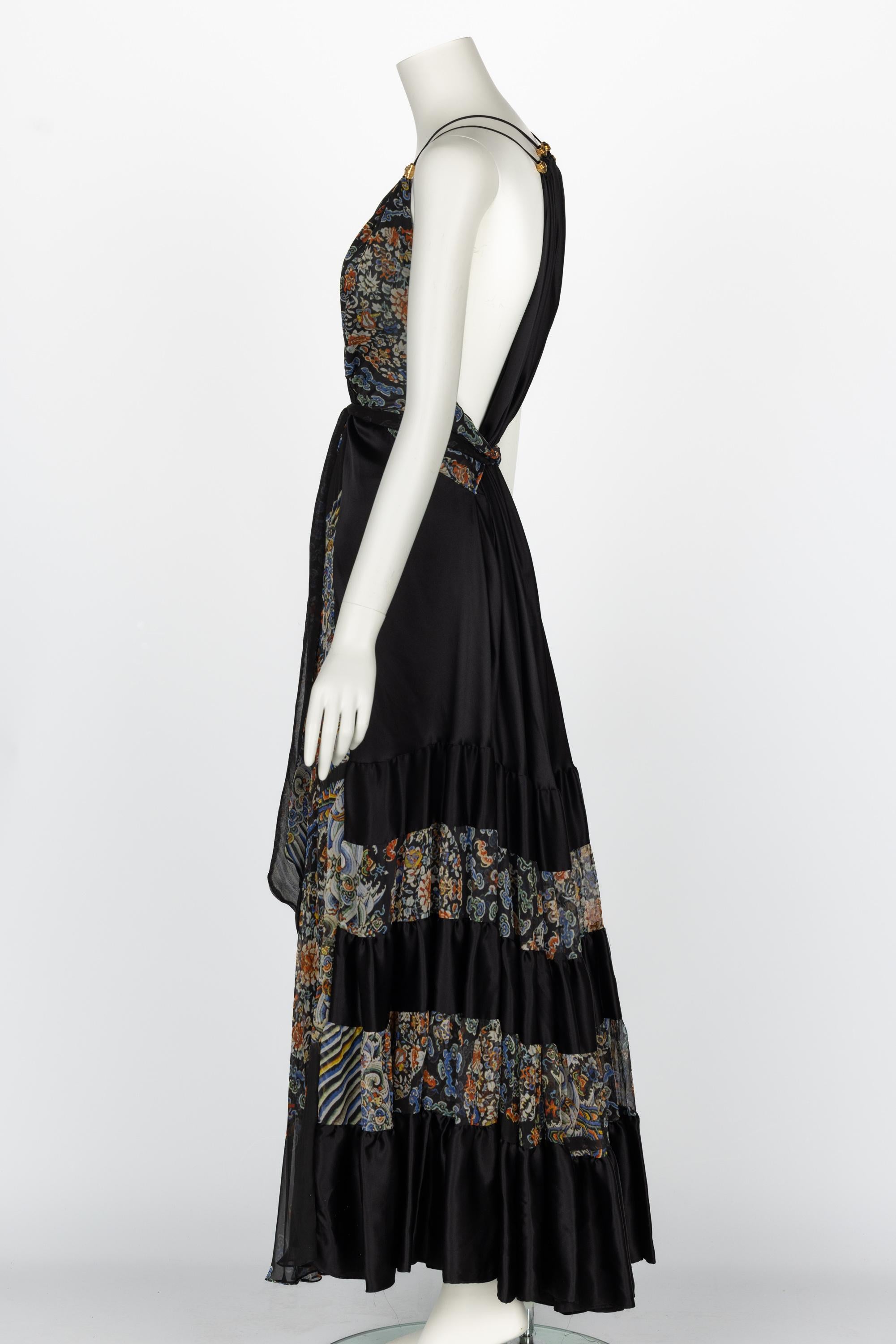 Women's Balenciaga Ghesquière Pre-Fall 2007 Silk Maxi Dress For Sale