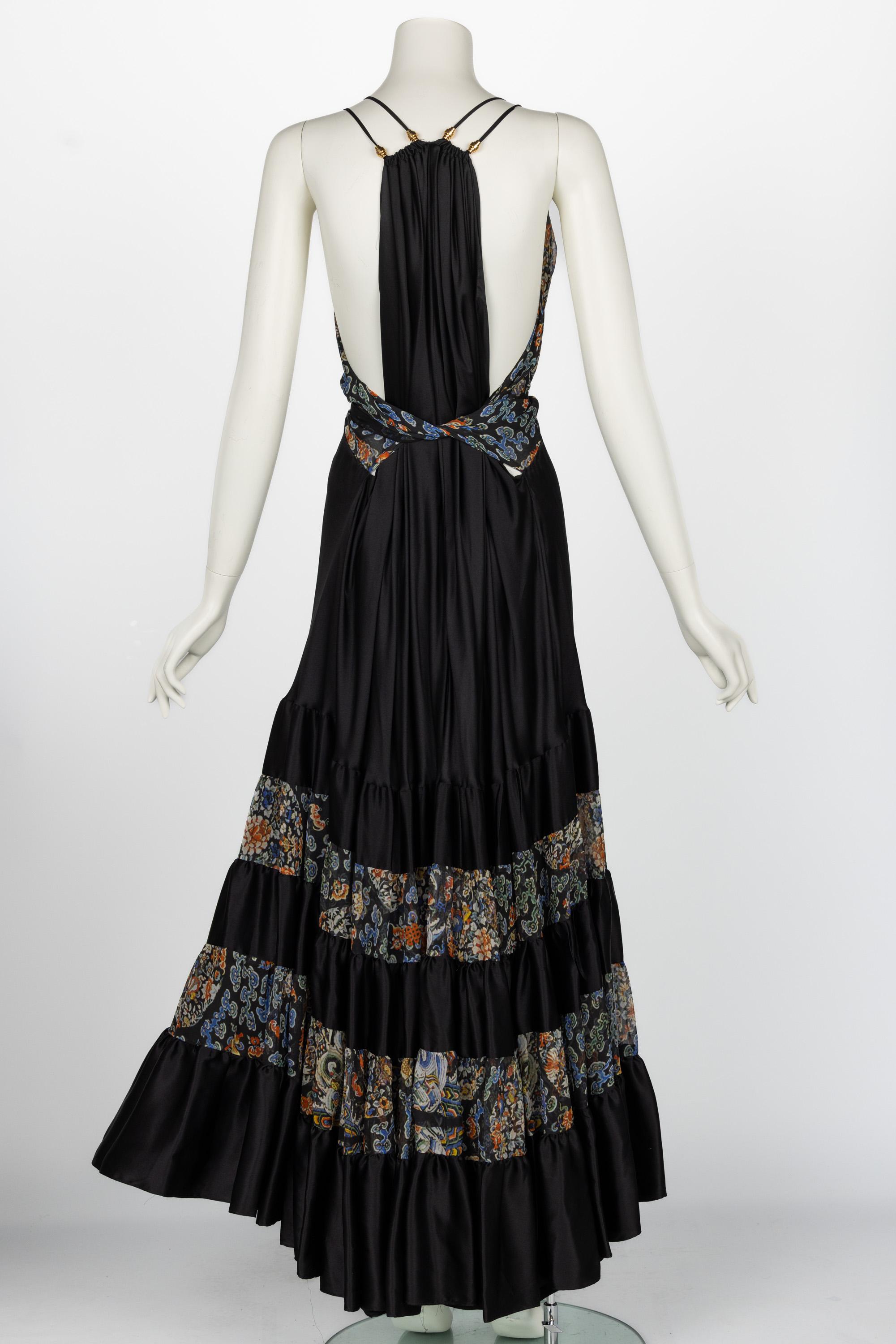 Balenciaga Ghesquière Pre-Fall 2007 Silk Maxi Dress For Sale 1