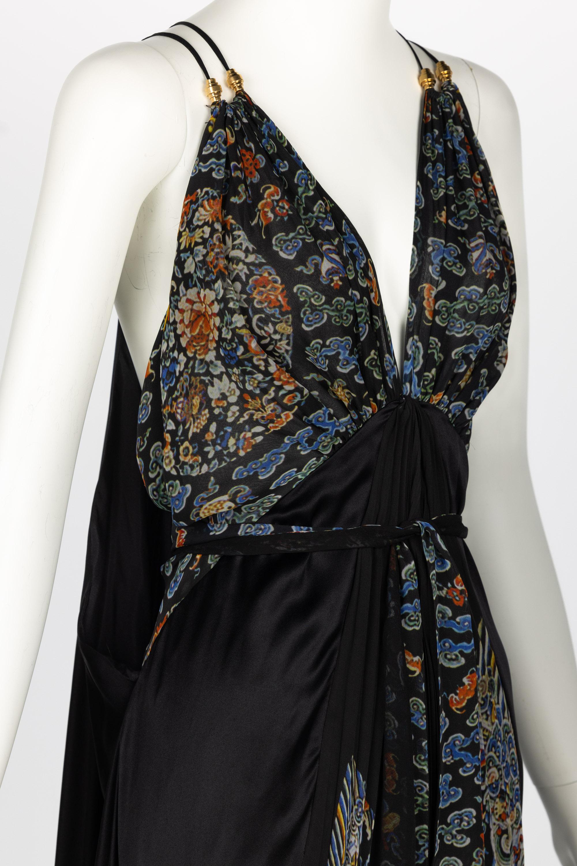 Balenciaga Ghesquière Pre-Fall 2007 Silk Maxi Dress For Sale 4