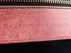 Balenciaga Giant City 218862 Pink X Gold Leather Satchel