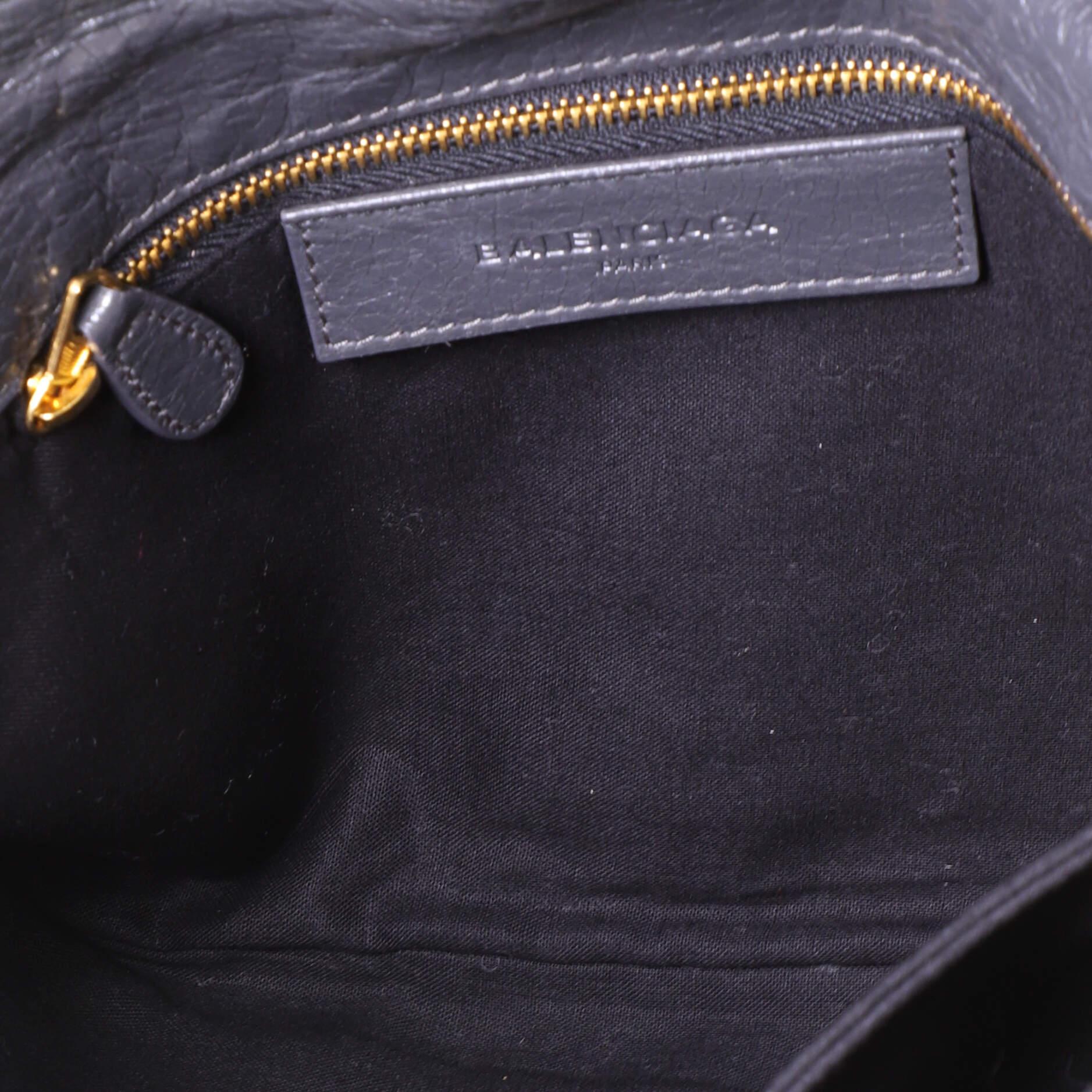 Balenciaga Giant Studs Envelope Strap Clutch Leather 2