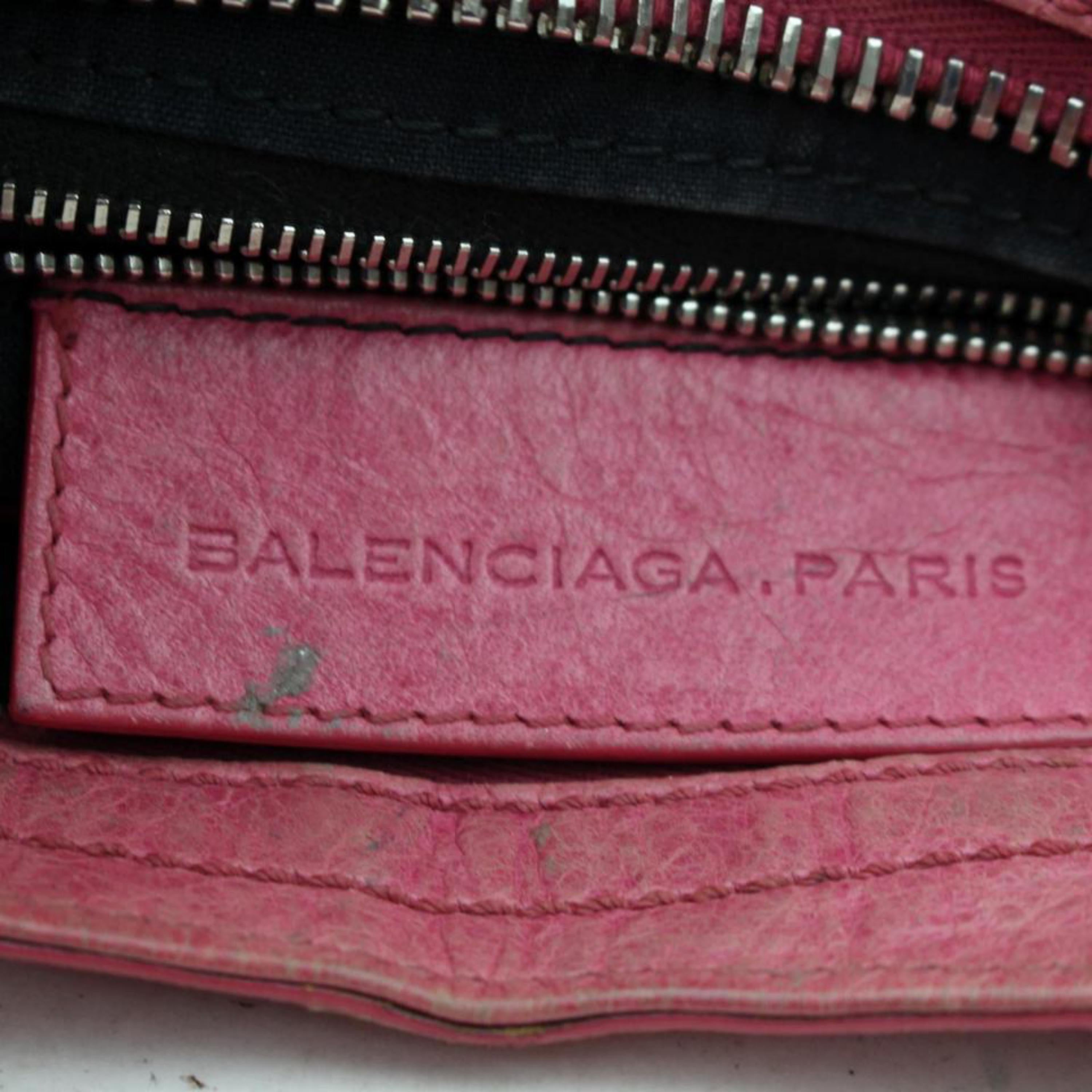 Balenciaga Giant The City Handbag 866732 Pink Leather Satchel For Sale 1