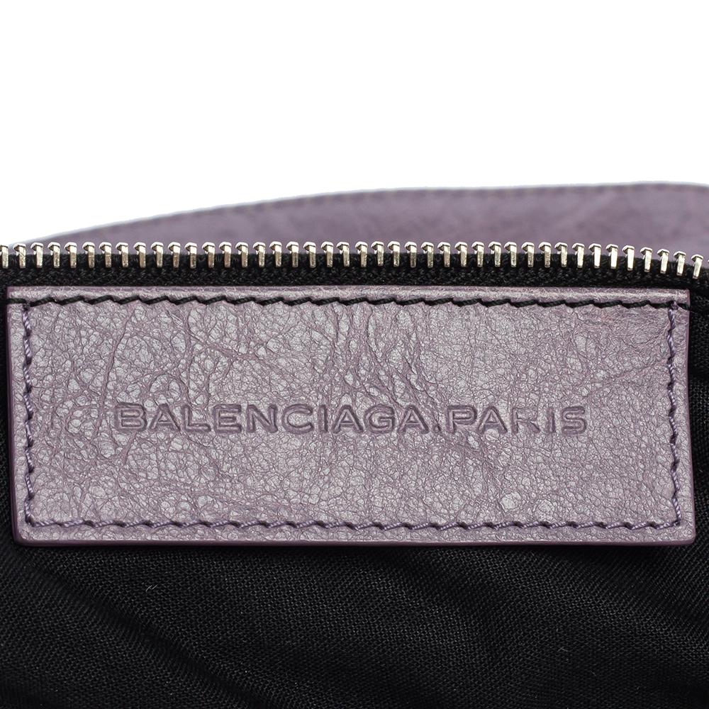 Gray Balenciaga Glycine Agneau Leather RSH Neo Folk Messenger Bag