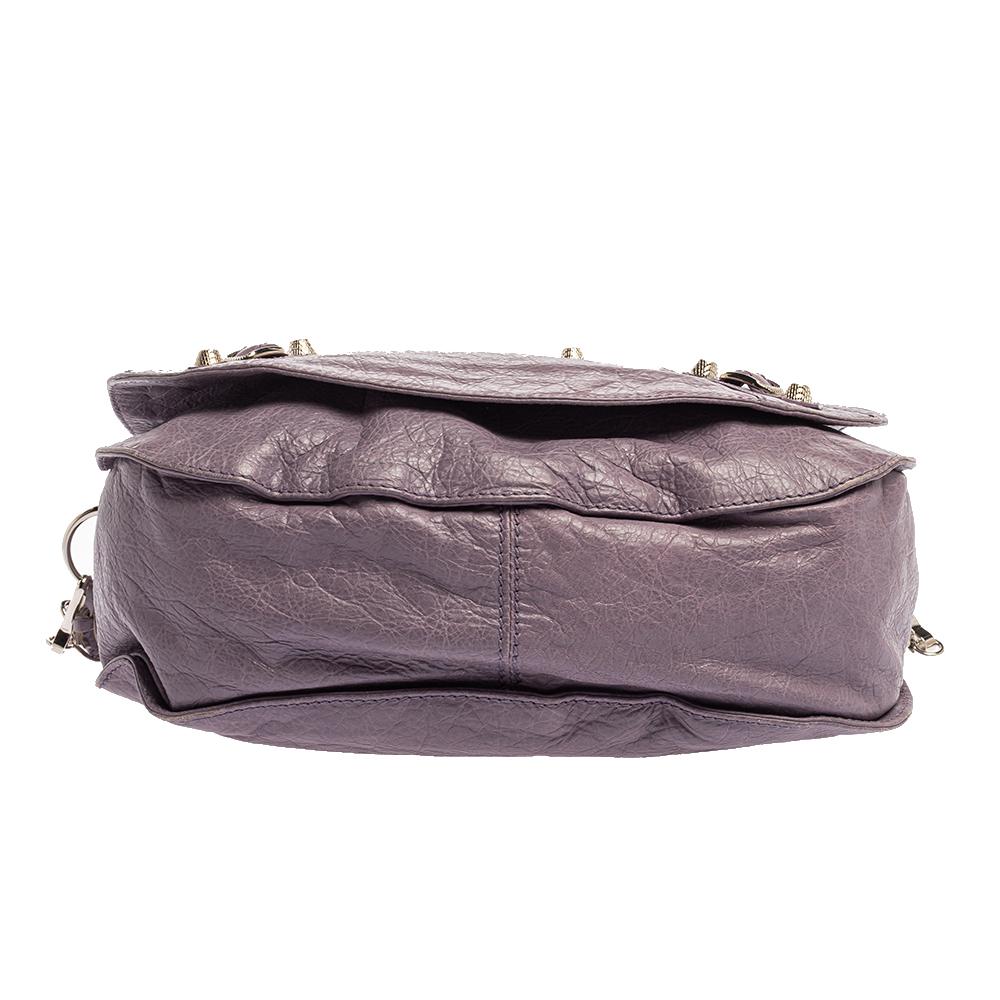 Balenciaga Glycine Agneau Leather RSH Neo Folk Messenger Bag In Good Condition In Dubai, Al Qouz 2