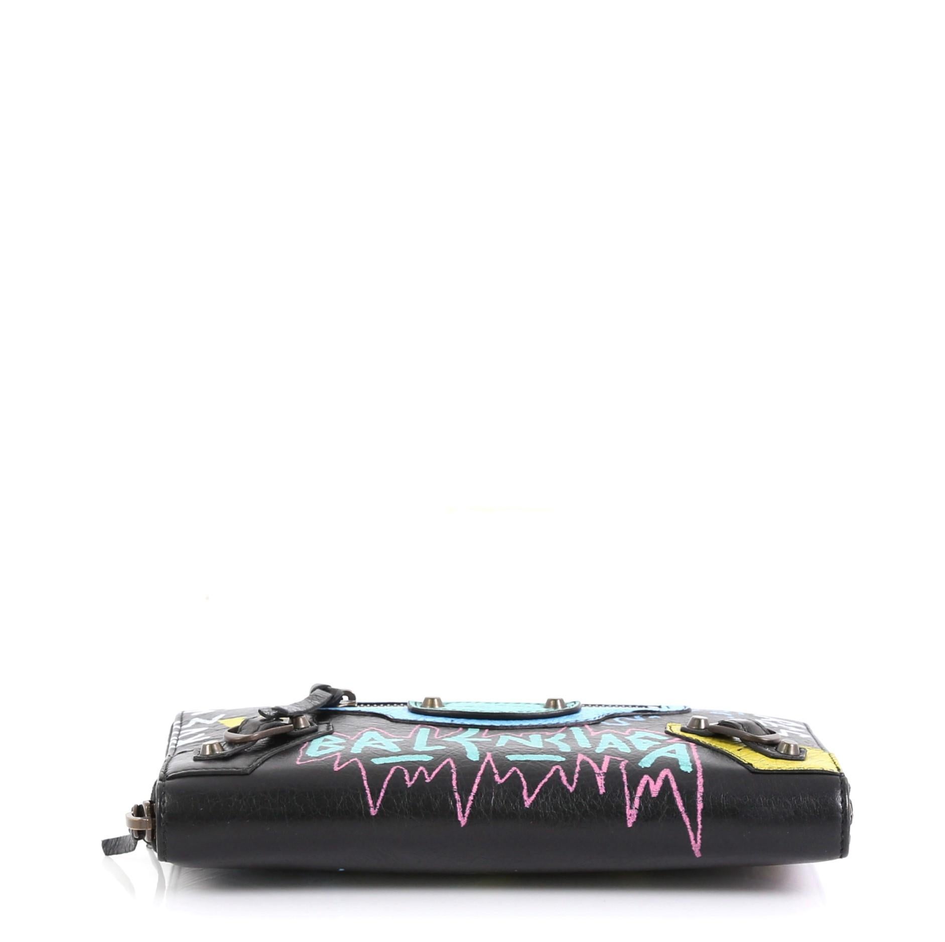 balenciaga wallet graffiti