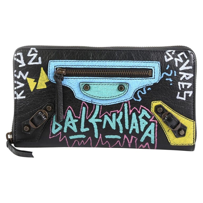 Balenciaga Graffiti Classic Zip Wallet Leather at 1stDibs | balenciaga  graffiti wallet, balenciaga zip wallet, balenciaga wallet zip