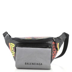 Balenciaga  Graffiti Explorer Belt Bag Leather Medium