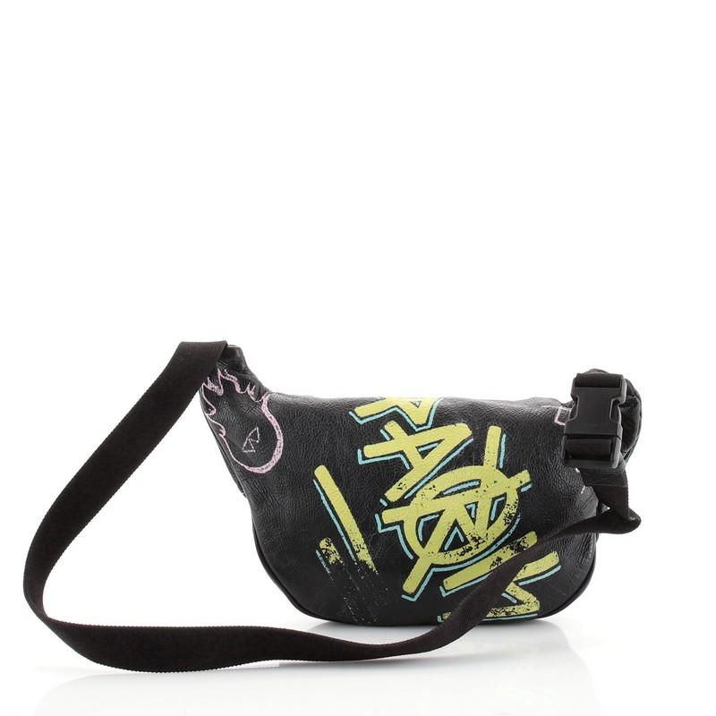 Balenciaga explorer belt bag graffiti top