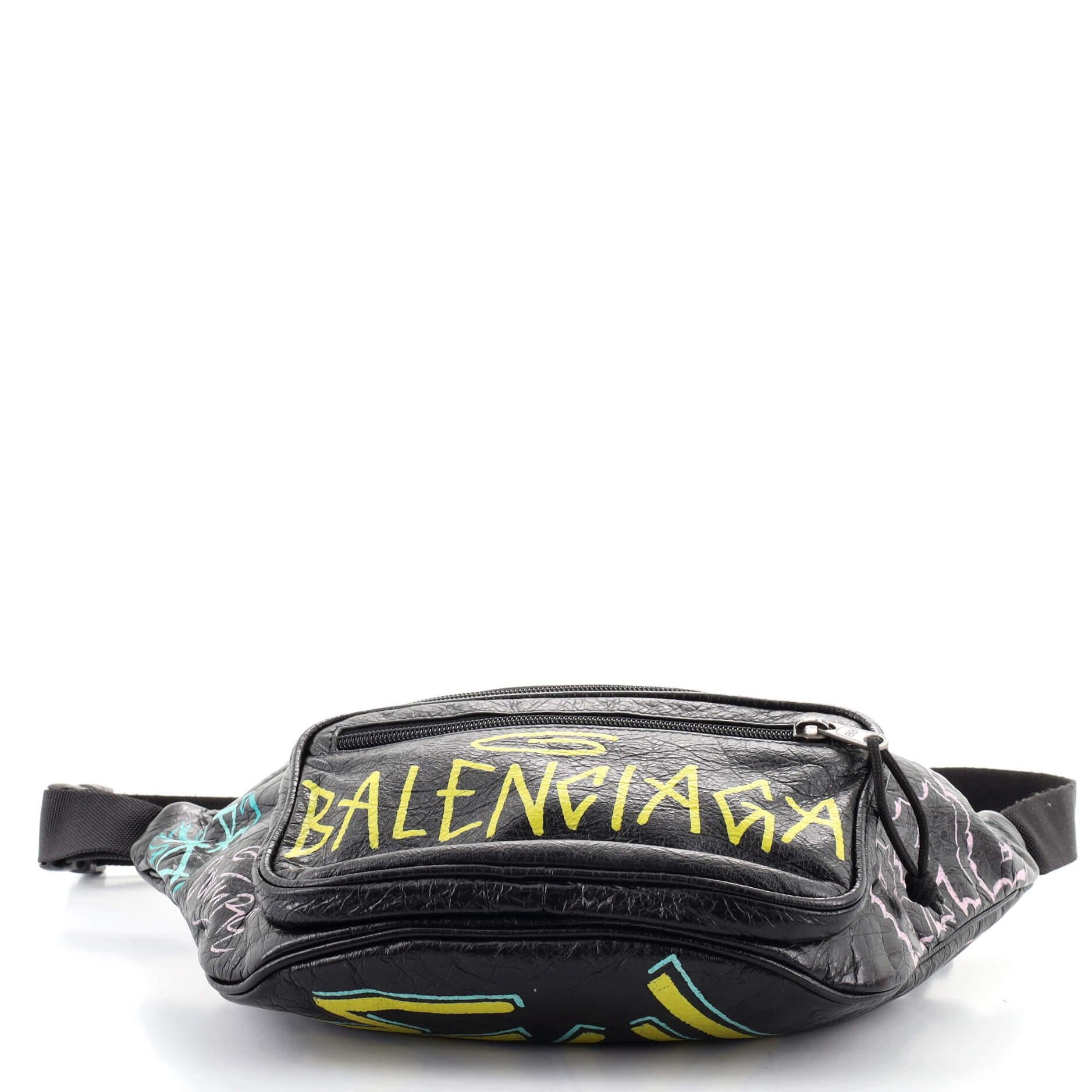 balenciaga belt bag graffiti