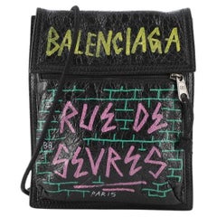 Balenciaga Graffiti Explorer Strap Pouch Leather Mini