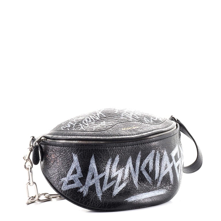 Balenciaga Graffiti Souvenir Belt Bag Leather XS at 1stDibs