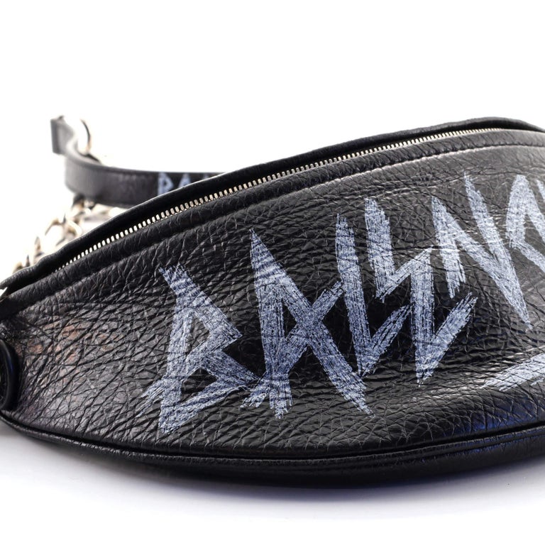 Balenciaga Graffiti Souvenir Belt Bag Leather XS at 1stDibs