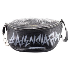 Balenciaga Graffiti Souvenir Belt Bag Leather XS
