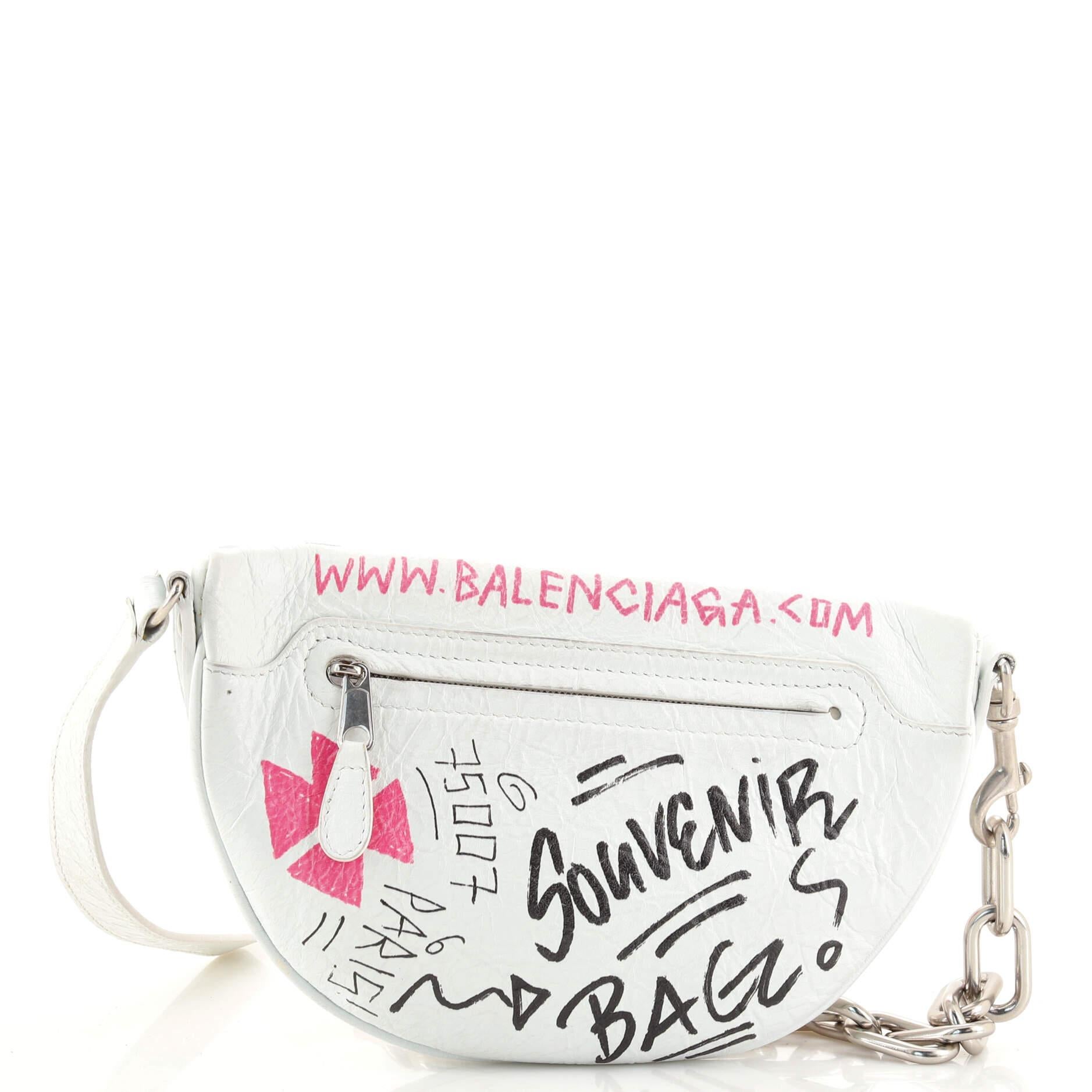 balenciaga bumbag graffiti