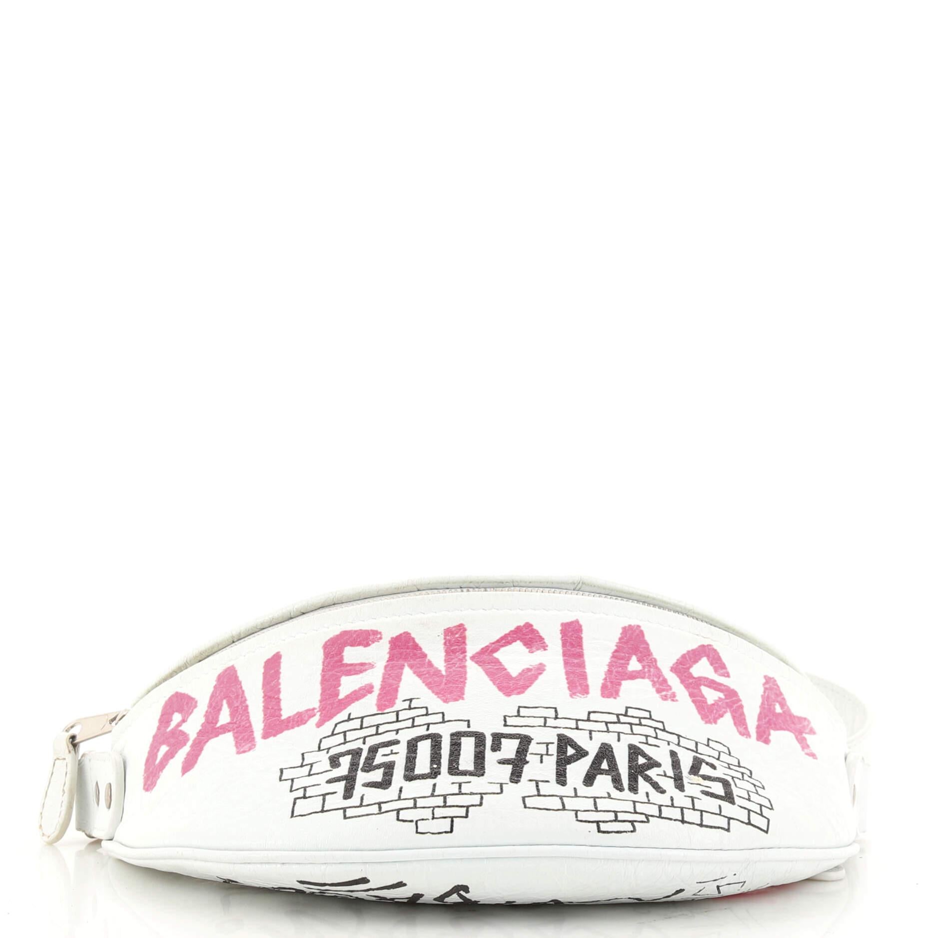 balenciaga graffiti belt bag