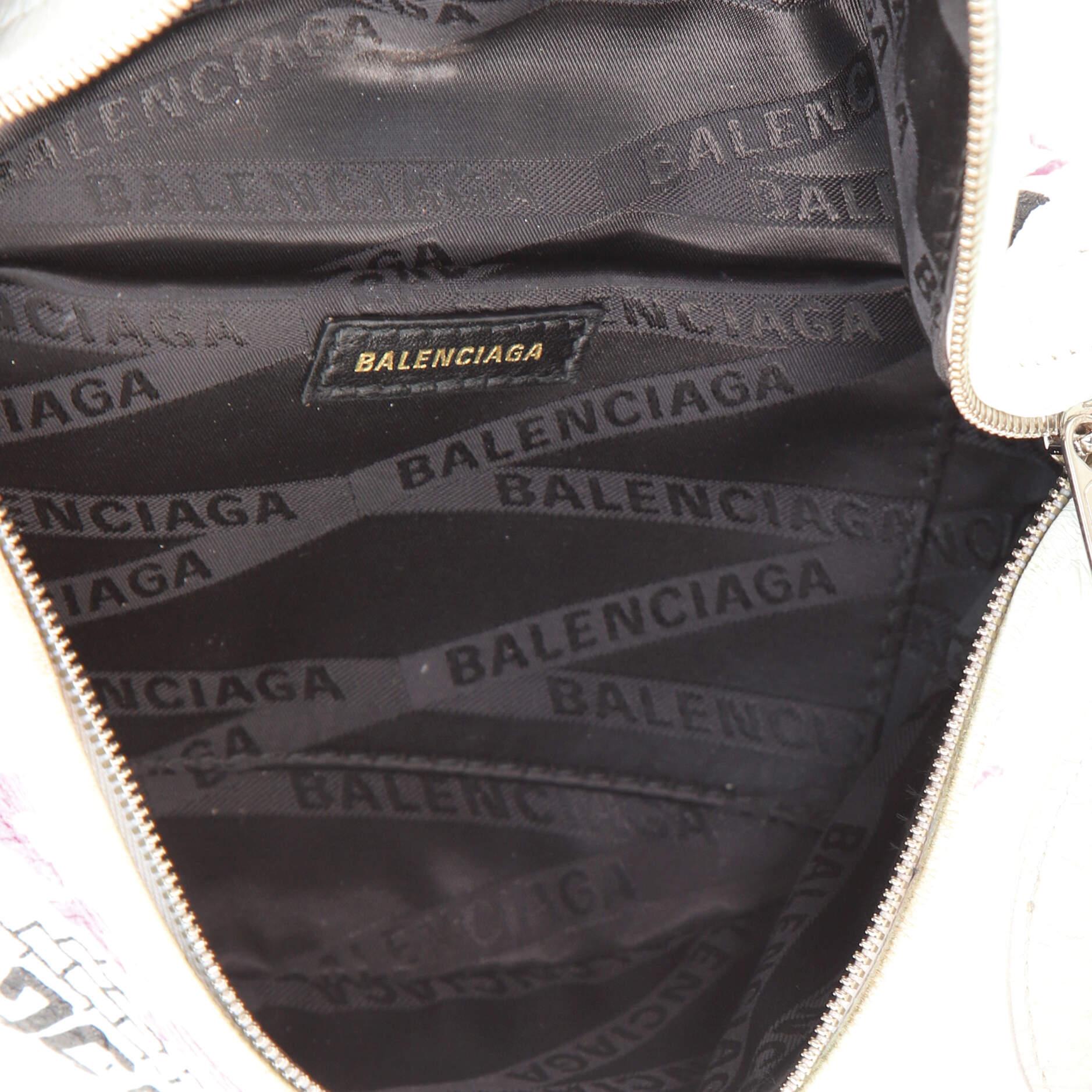 balenciaga belt bag graffiti