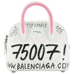 Balenciaga  Graffiti Ville Bag Leather XXS
