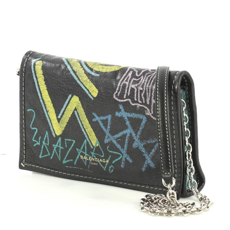 balenciaga graffiti card holder