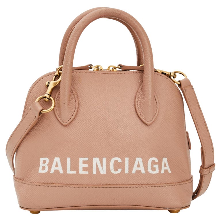 Balenciaga Grained Calfskin Beige XXS Ville Top Handle Bag (550646) at  1stDibs