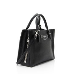 Balenciaga Grained Calfskin Papier A6 Zip Around Small Tote