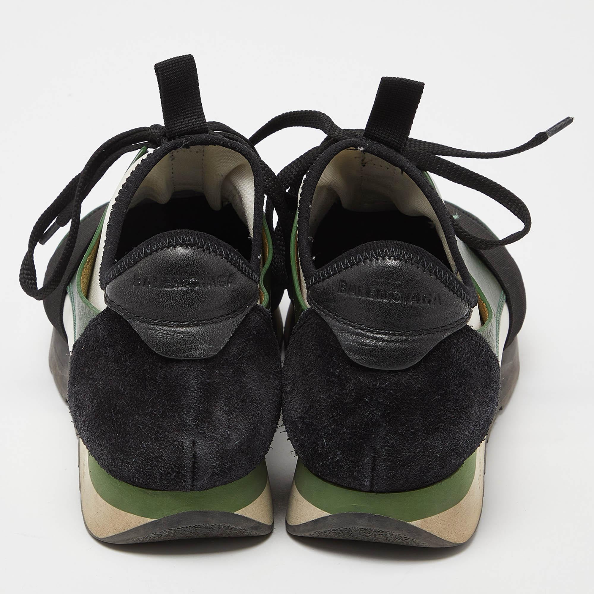 Baskets Race Runner en cuir et maille Greene & Greeneene Taille 38 Pour femmes en vente
