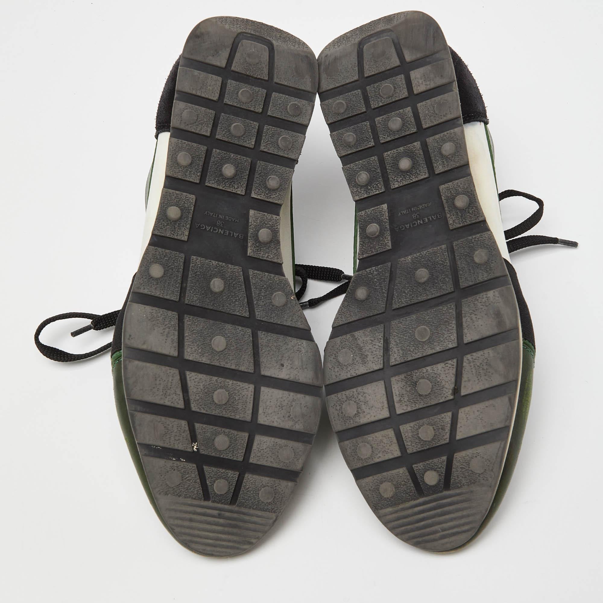 Baskets Race Runner en cuir et maille Greene & Greeneene Taille 38 en vente 1