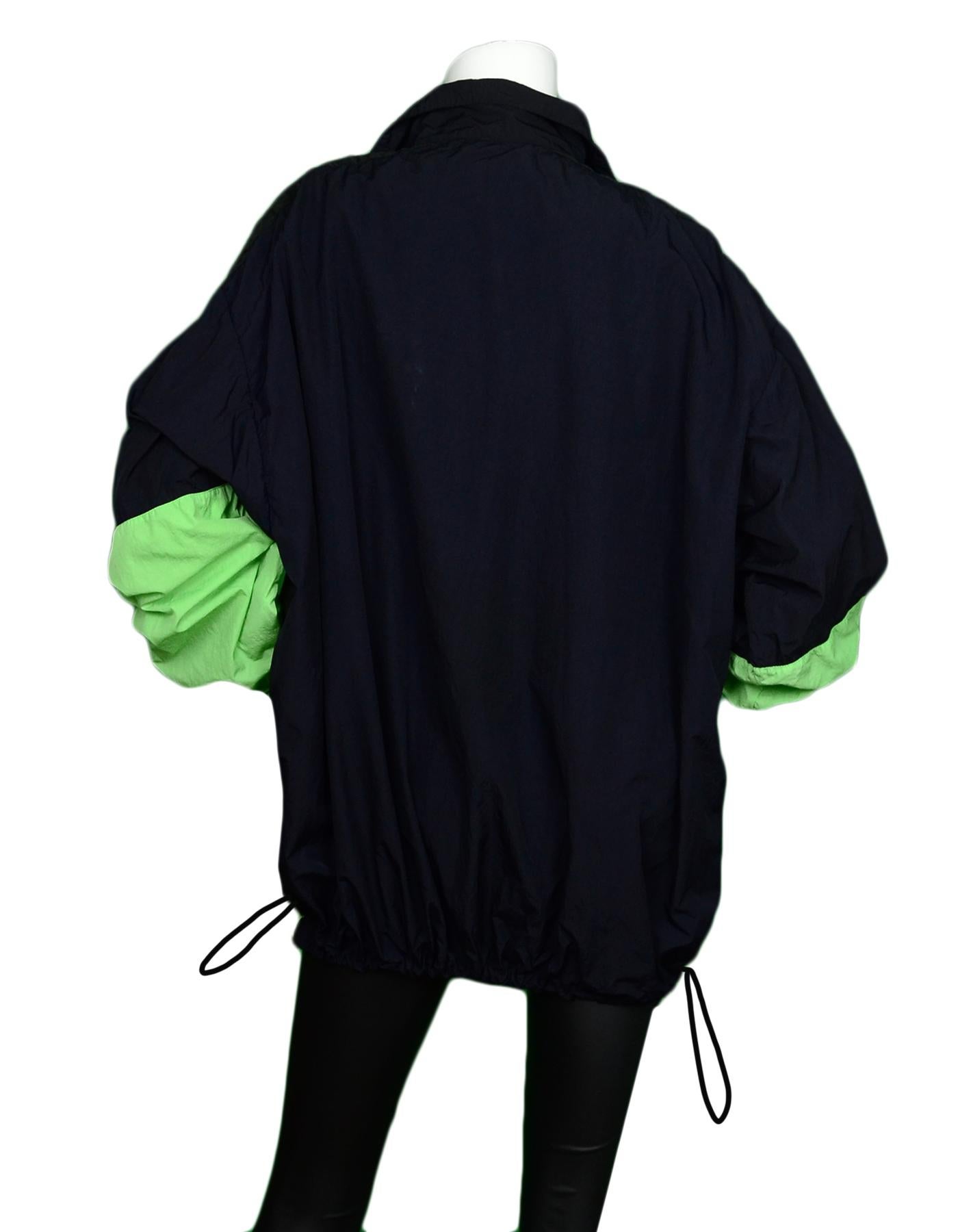 balenciaga windbreaker green