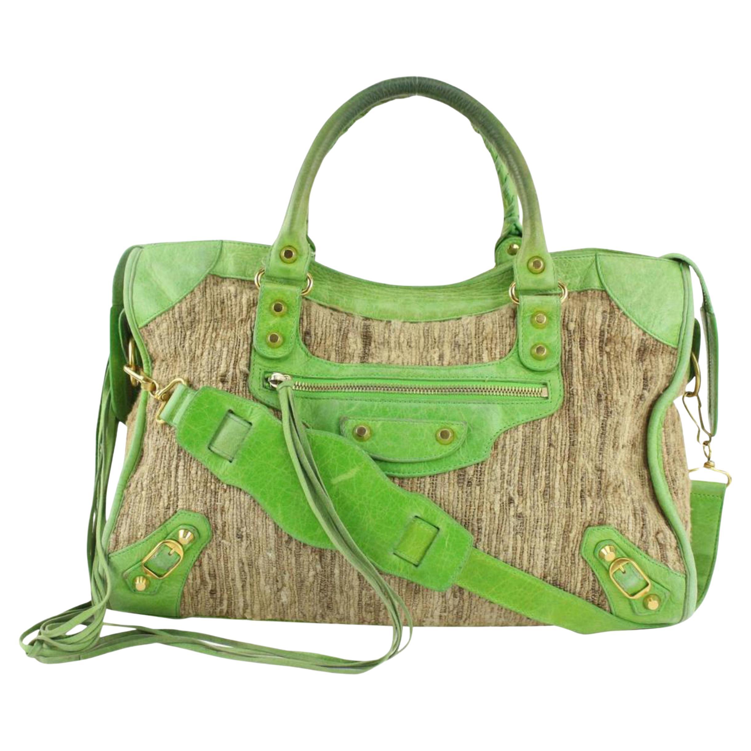 Balenciaga Green Classic City 2way Bag 1130ba19 Sale at 1stDibs | balenciaga bag serial number, balenciaga green bag, balenciaga zipper