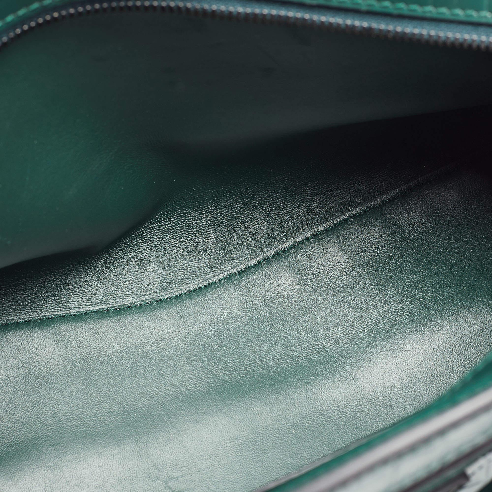 Balenciaga Green Croc Embossed Leather Classic City Bag 6