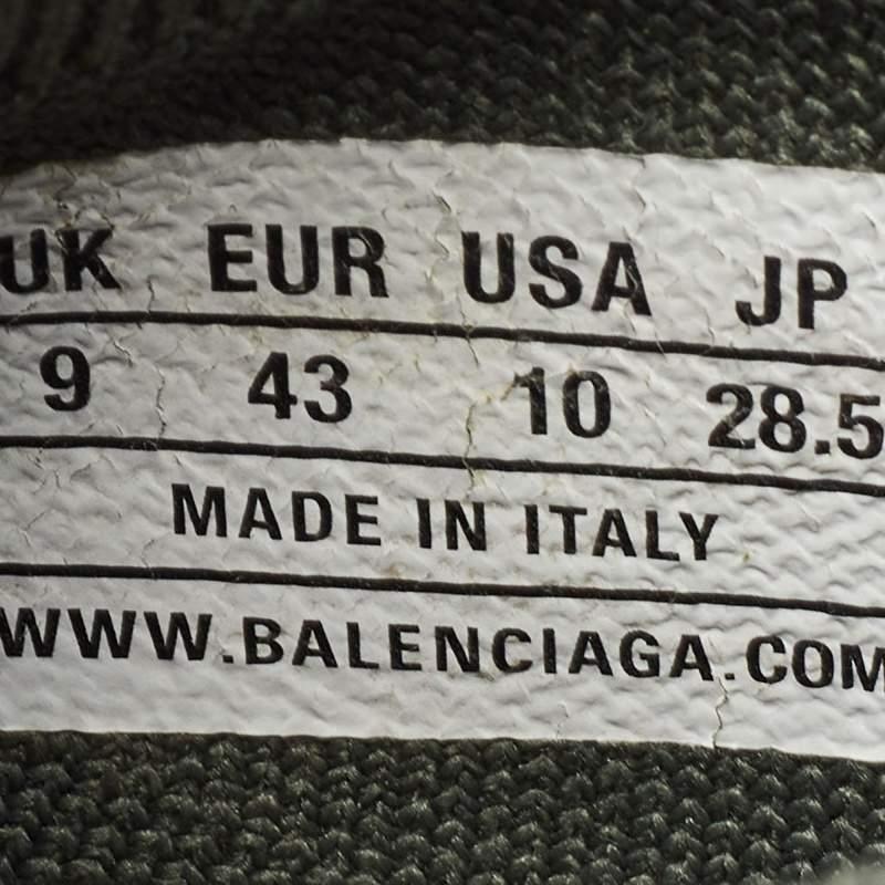 Balenciaga Green Knit Fabric Speed 2.0 Lt Sock Sneakers Size 43 2
