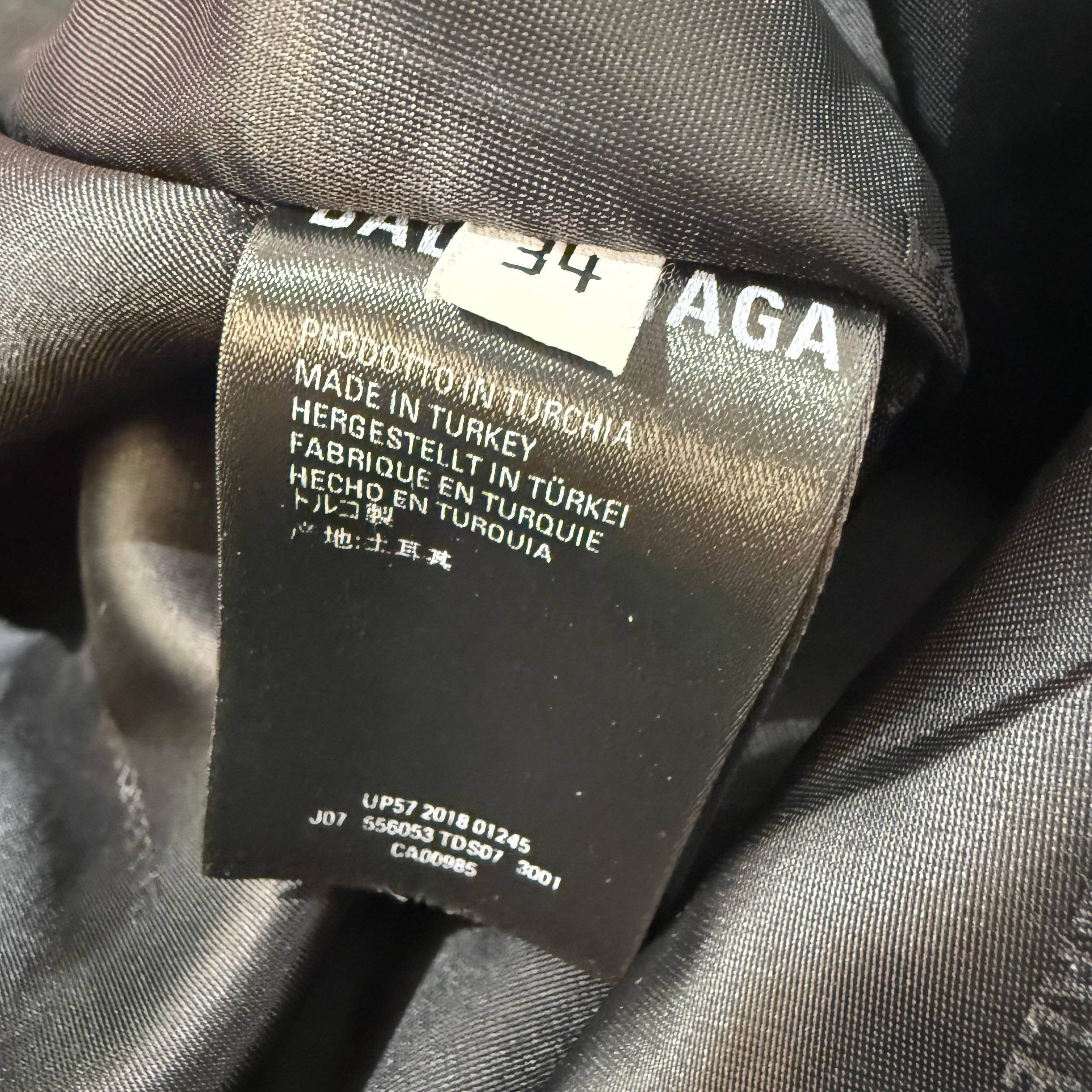 Jupe en cuir vert de Balenciaga Taille FR 34 / IT 38 en vente 4