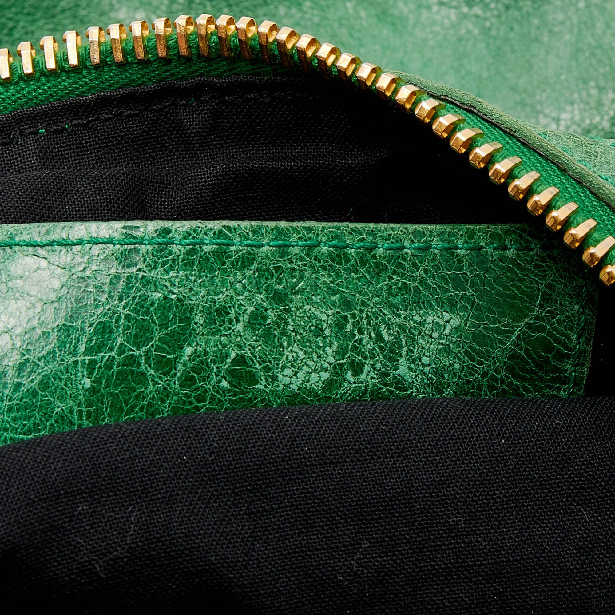 Balenciaga Green Leather Arena GGH Giant 21 Classic Day Bag 3