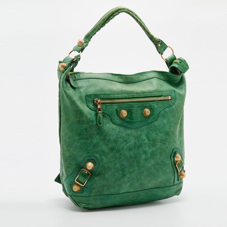 Green Leather Arena GGH Giant 21 Classic Day Bag at 1stDibs | balenciaga classic balenciaga day bag, balenciaga arena bag