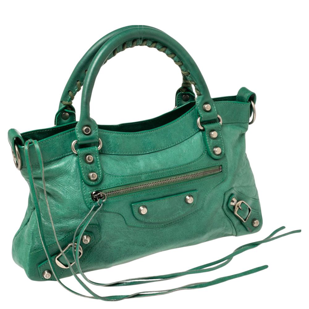 Balenciaga Green Leather First RSH Bag 3