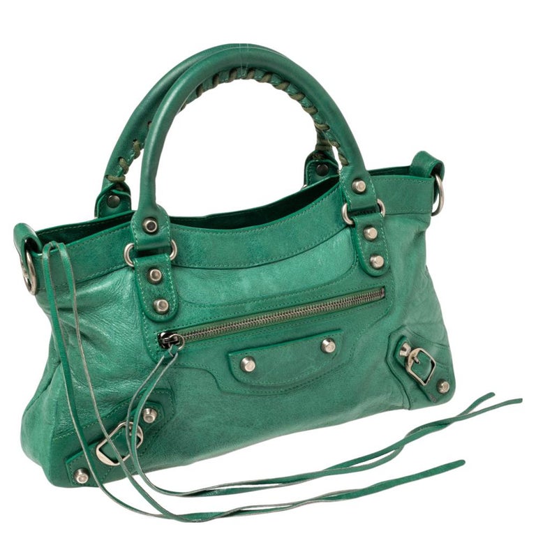 Balenciaga Green Leather First RSH Bag at 1stDibs
