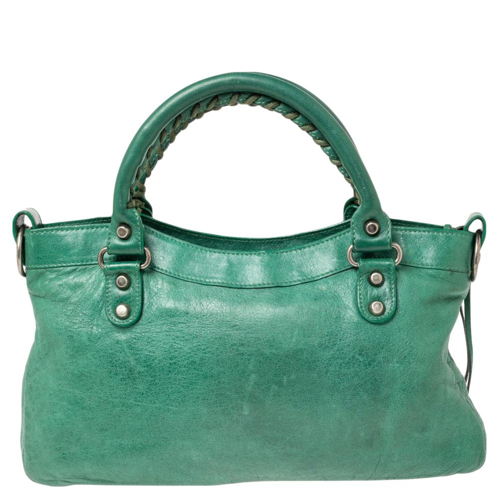 Balenciaga Green Leather First RSH Bag 4