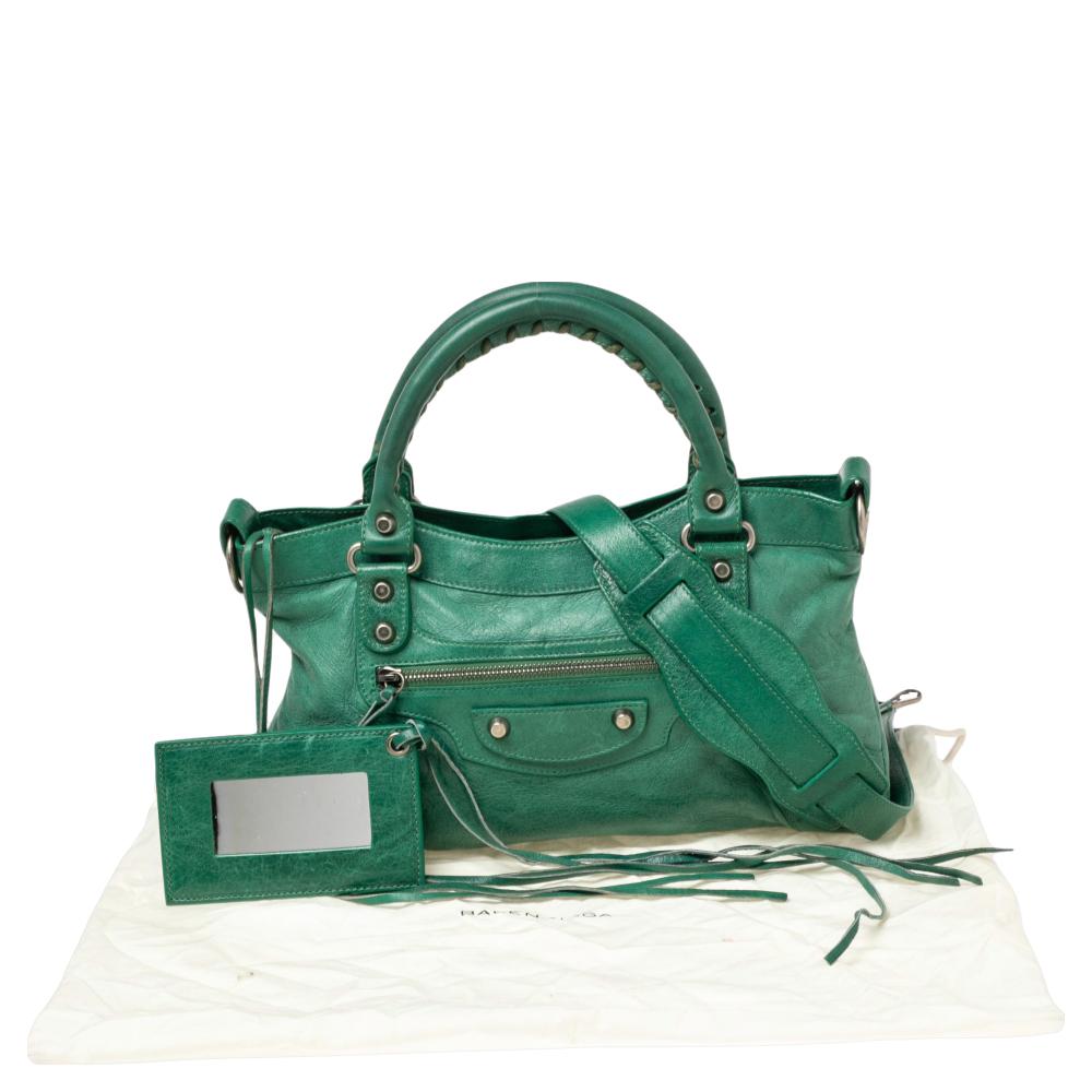 Balenciaga Green Leather First RSH Bag 5