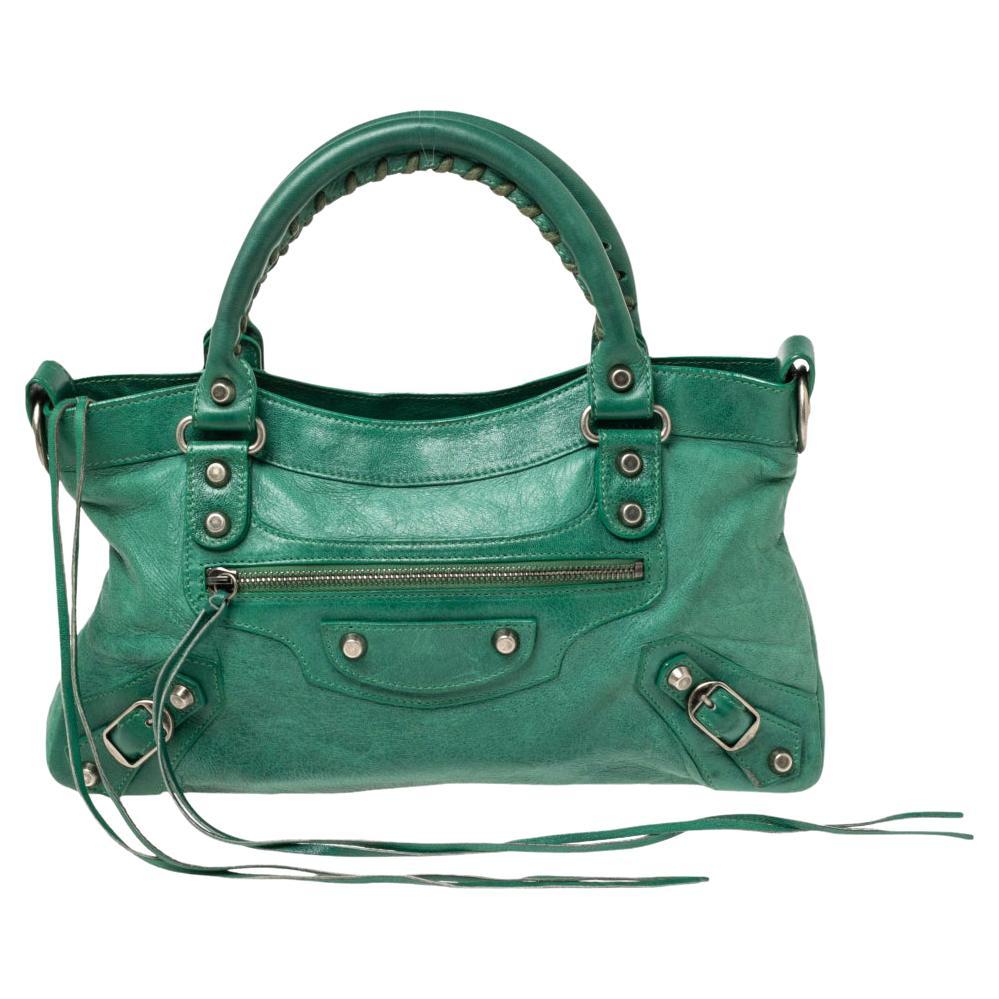 Balenciaga Green Leather First RSH Bag