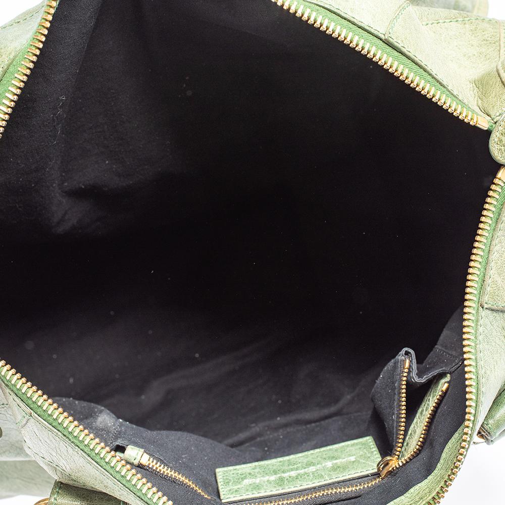Balenciaga Green Leather Giant Work Bag 8