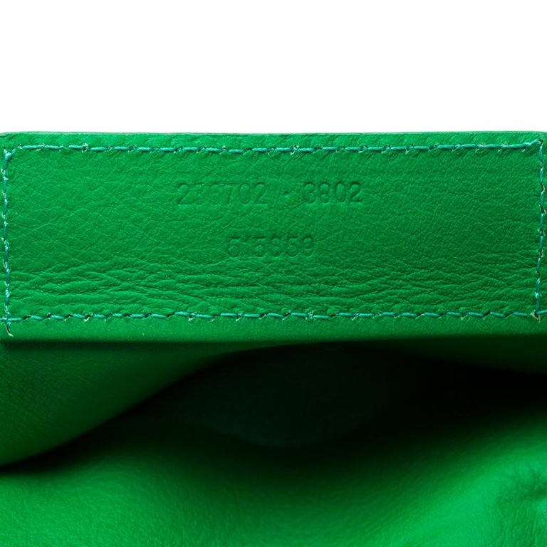 Balenciaga Green Leather Papier A3 Tote For Sale at 1stDibs